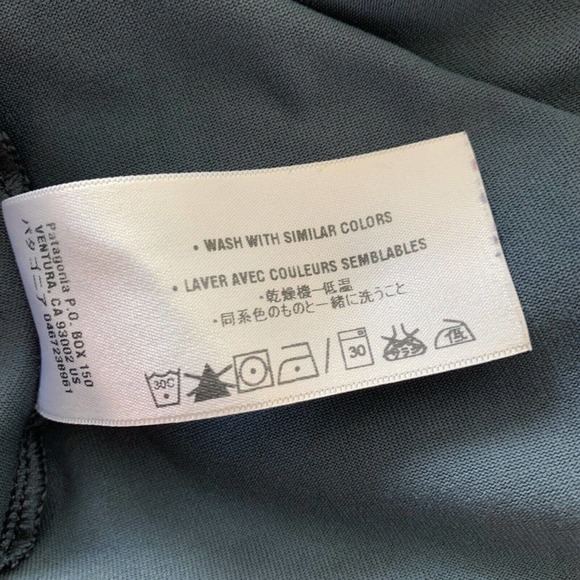 Patagonia Corinne Geometric V Neck Dress Small Grey Athleisure - Picture 7 of 7